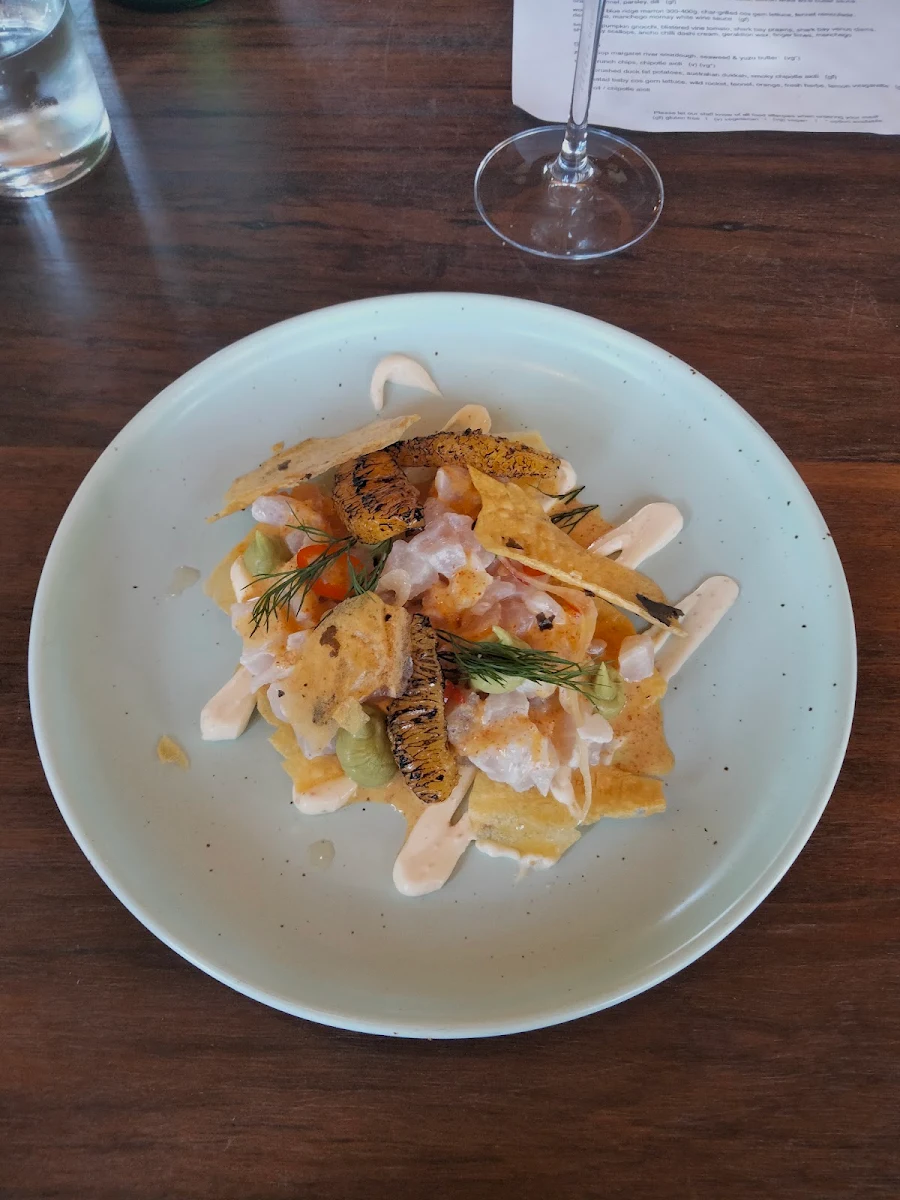 Ceviche with Cracker