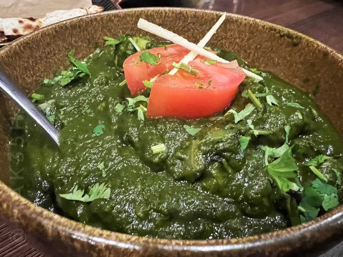 Aaloo Palak, Taj Indian Restaurant Huskisson