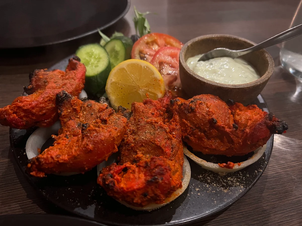Chicken Tikka Saag, Taj Indian Restaurant Huskisson