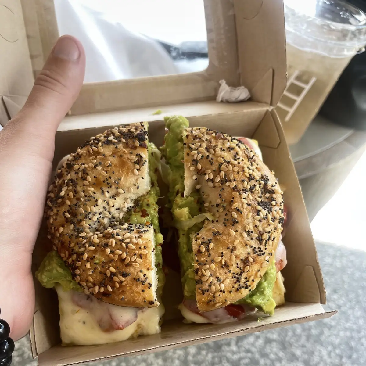 Everything Bagel with Avocado Spread