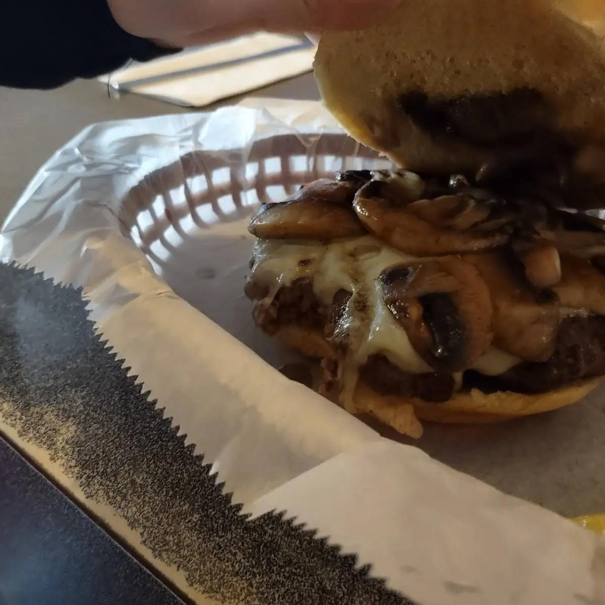Swiss Mushroom Burger
