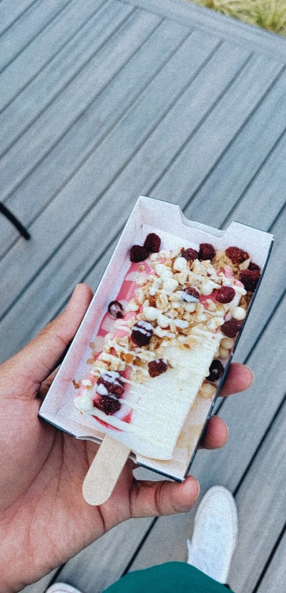 Cherry Cheesecake Semi Dipped White Chocolate