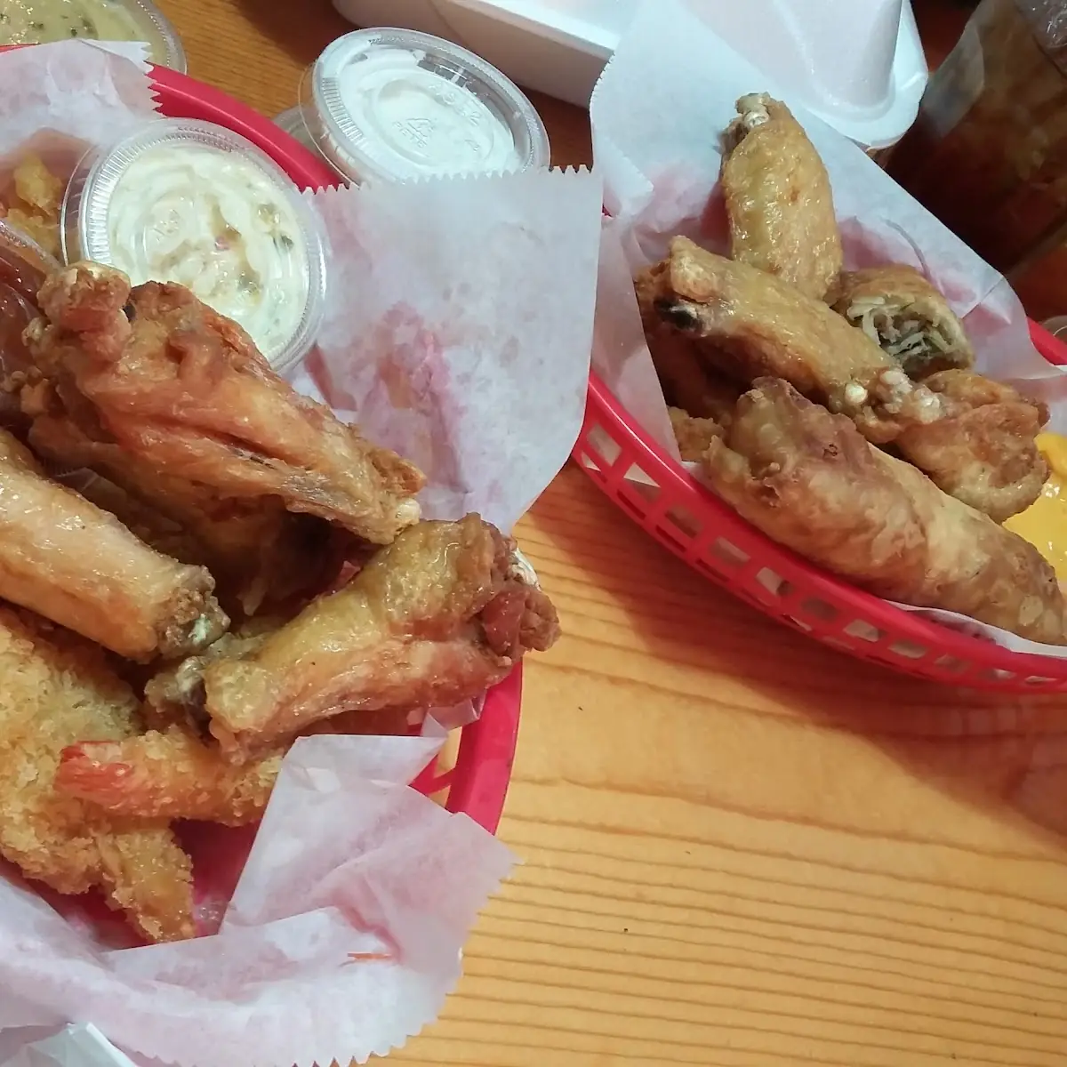 Shrimp Chix Wings Egg Rolls