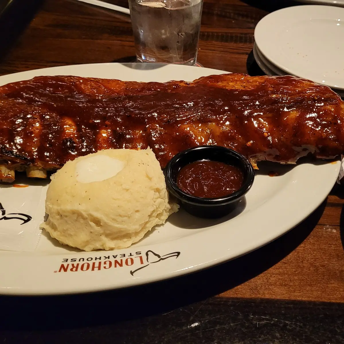 Ribs and Loaded Baked Potato