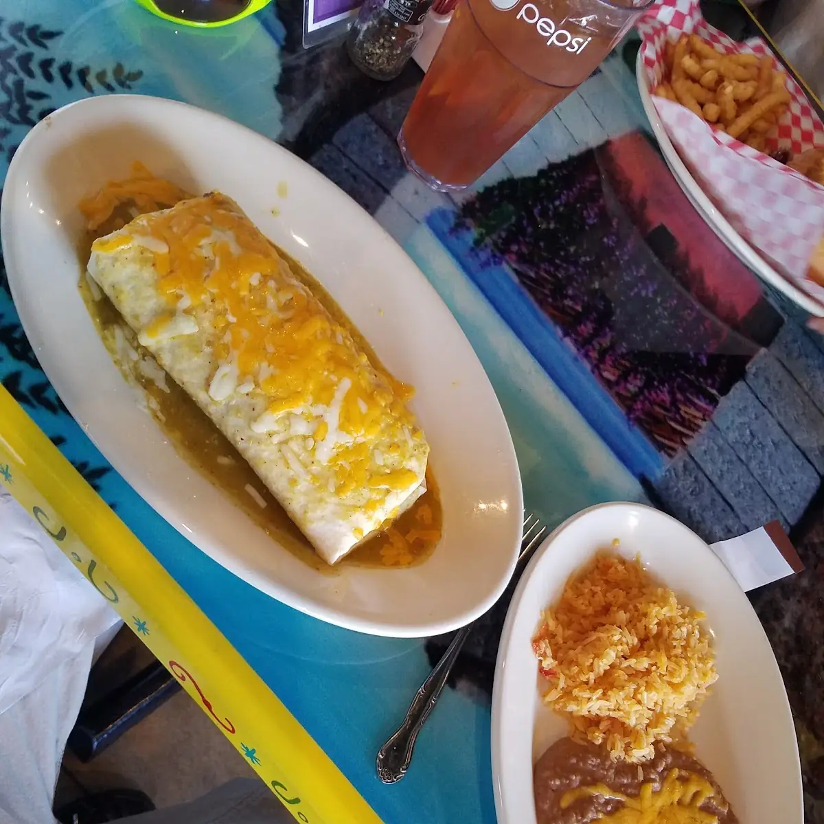 Carne Asada Burrito with Green Sause