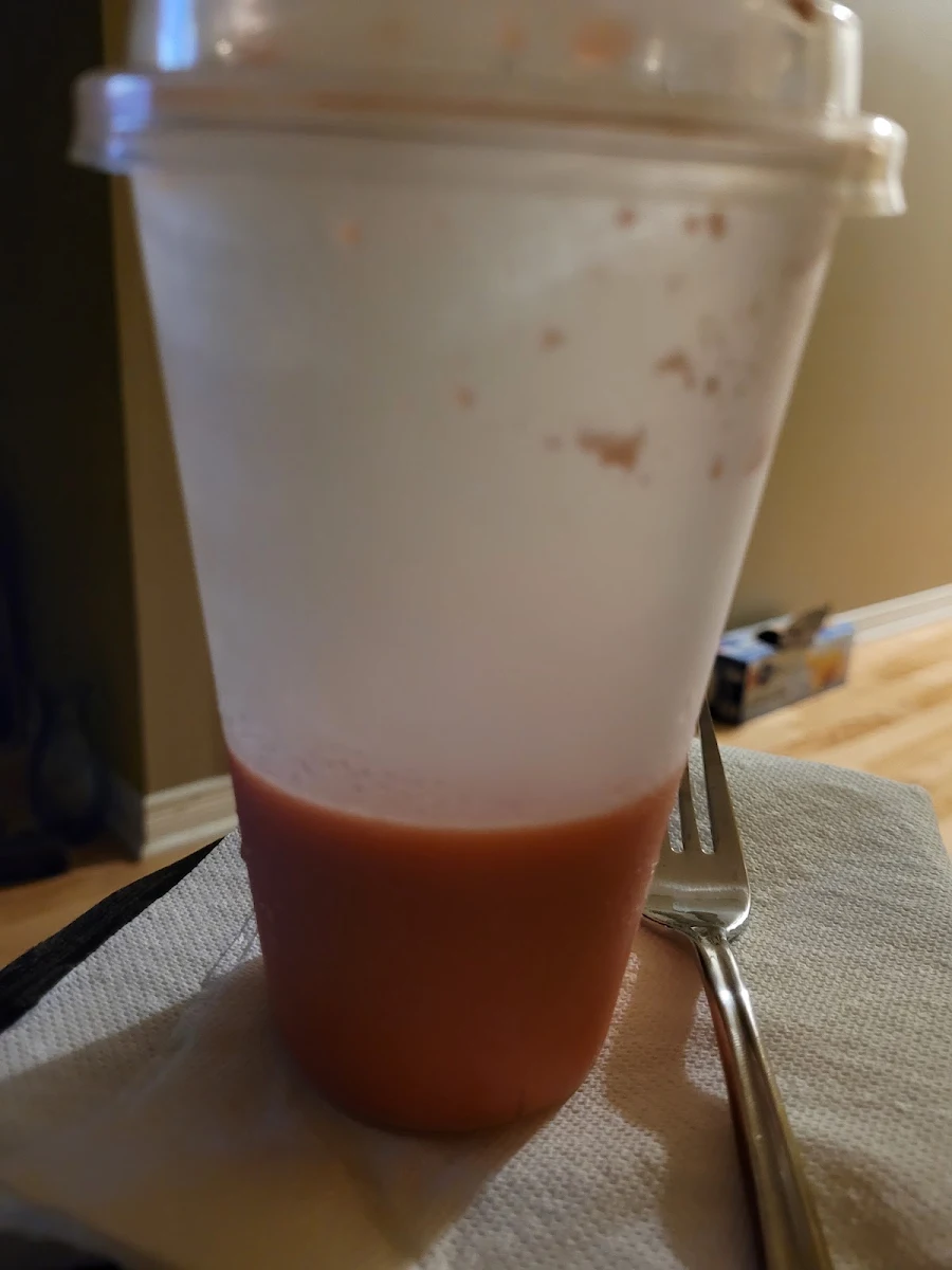 Watermelon Bubble Tea with Milk