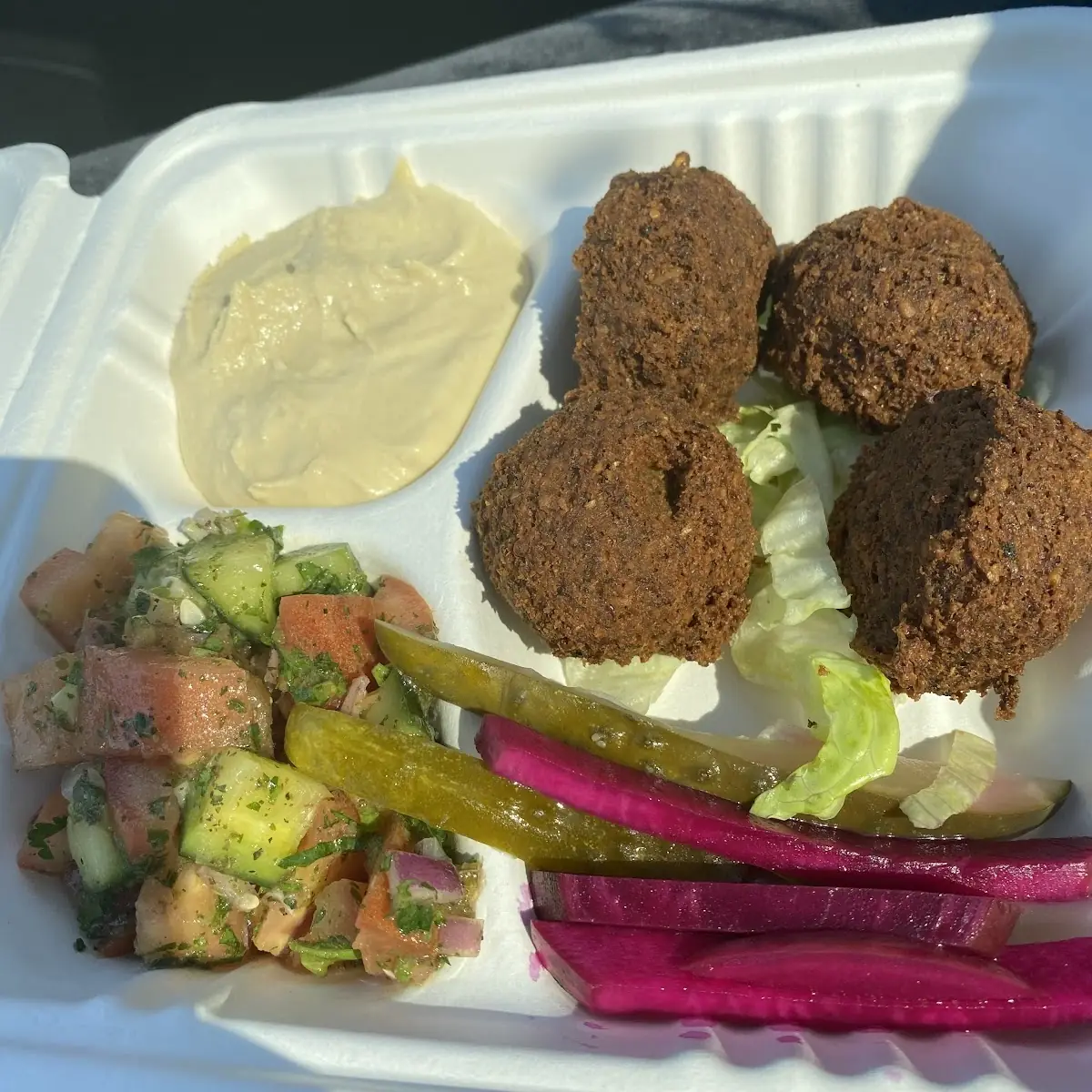 Traditional Falafel Sandwich Wrap
