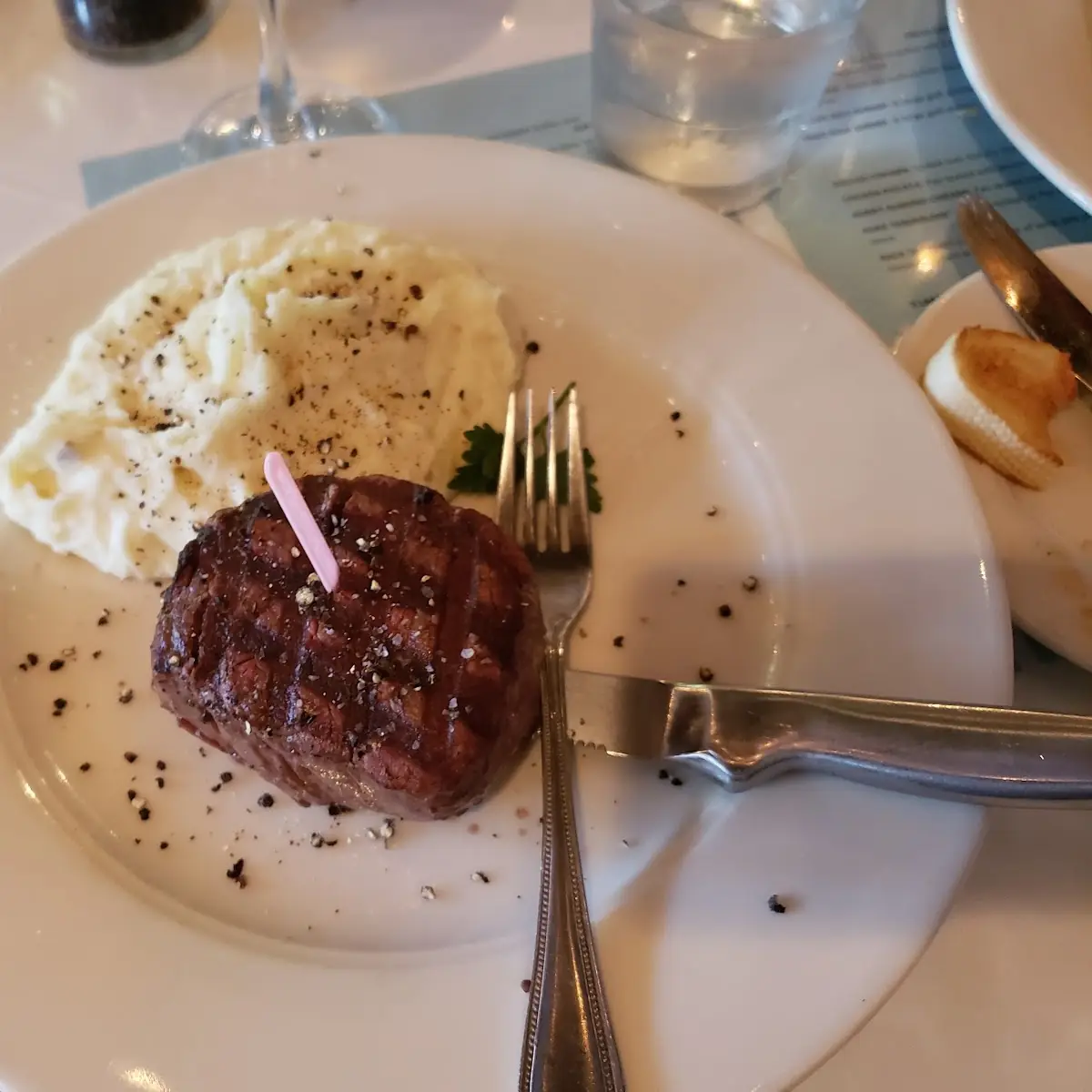 Filet Mignon and Garlic Mashed Potatoes