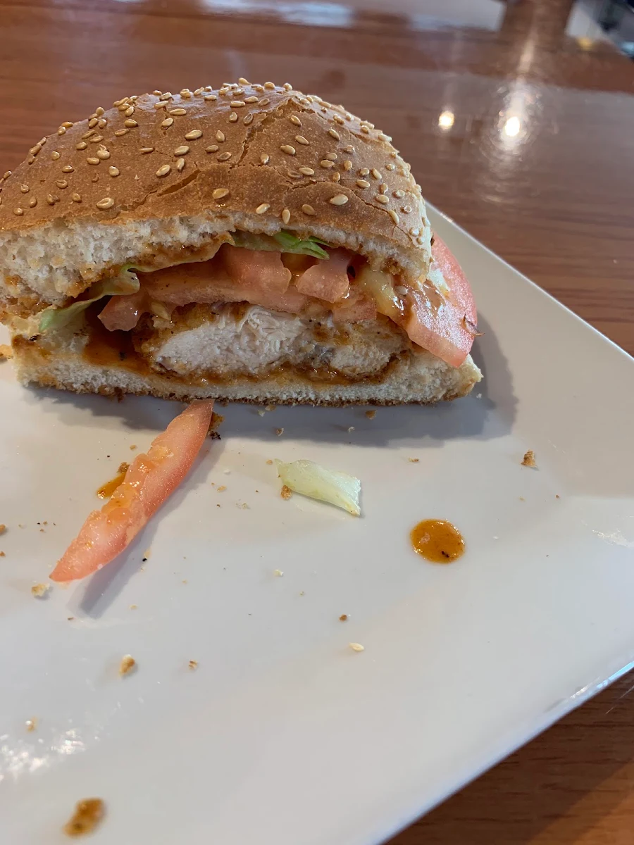 Chipotle Chicken Burger Spicy Mayo, The Chicken Shack & Pizza Pi