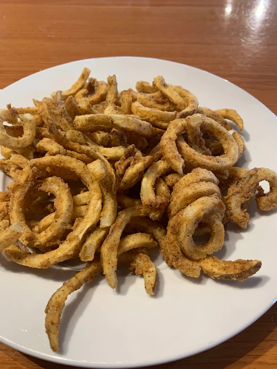 Curly Fries, The Chicken Shack & Pizza Pi