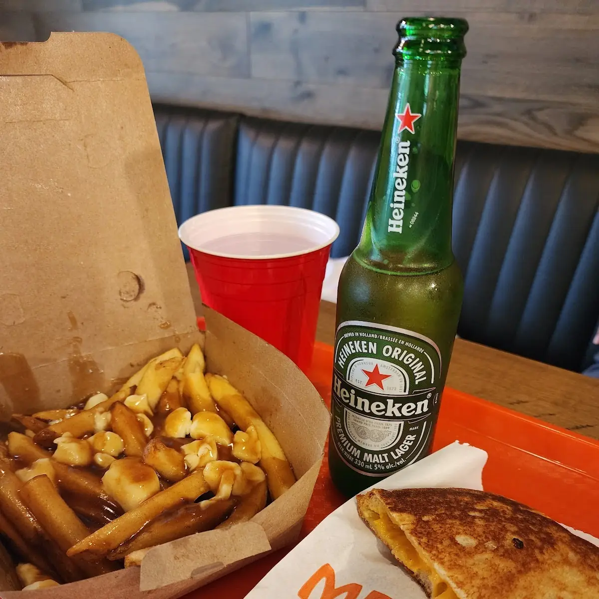 Classic Poutine and Cheese Sandwich