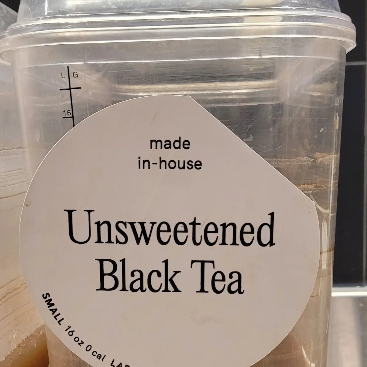 Unsweetened Black Tea