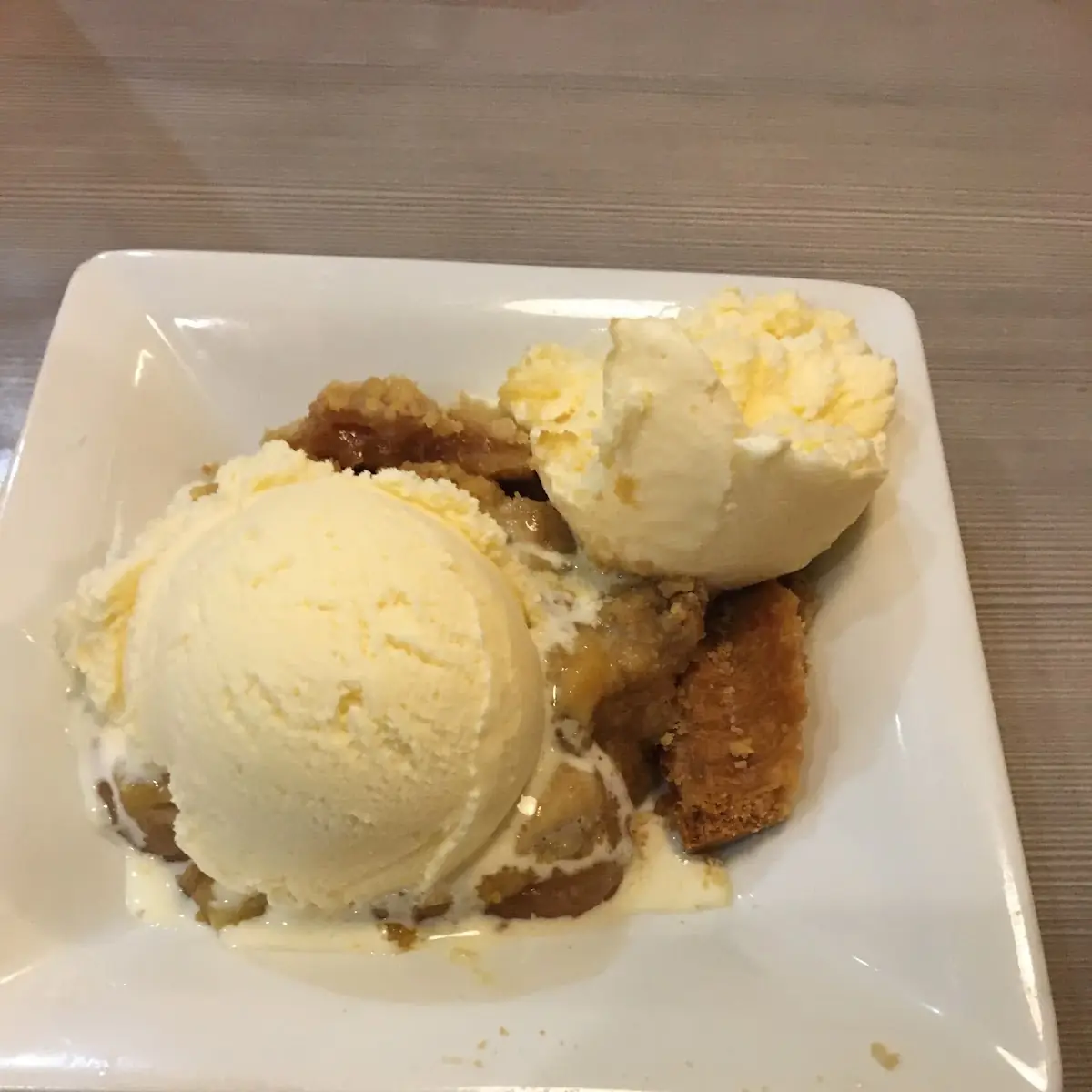 Caramel Apple Pie and Ice Cream