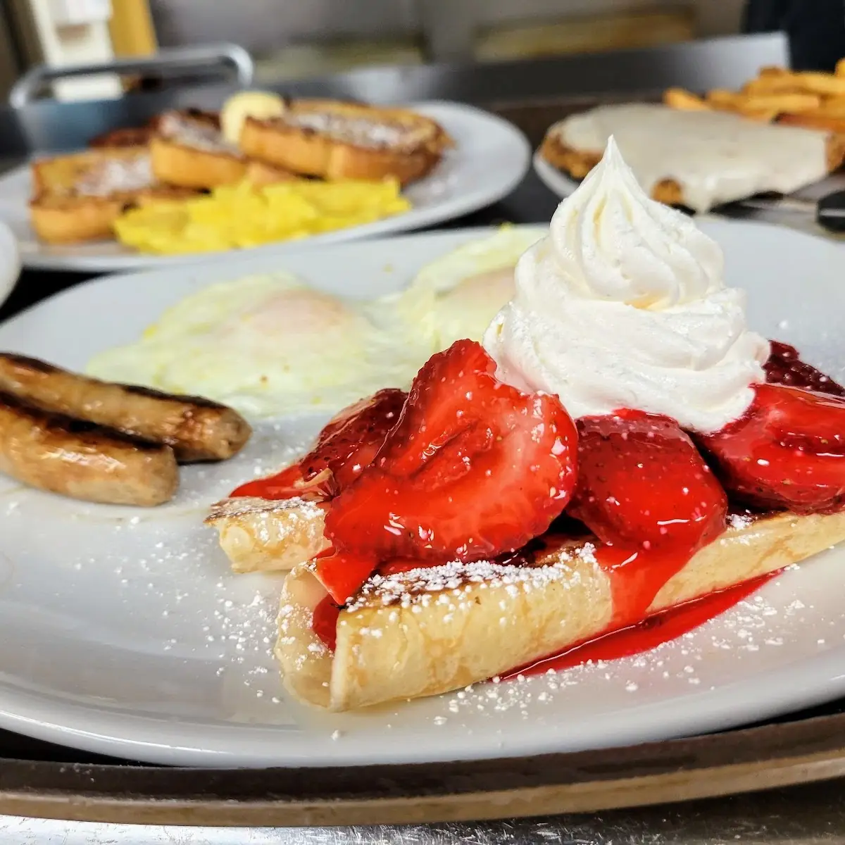 Strawberry Pancake Platter