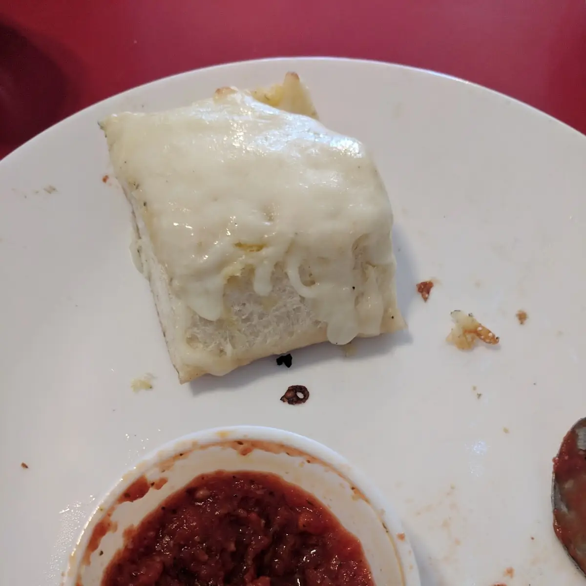 Mostly Eaten Garlic Cheese Bread