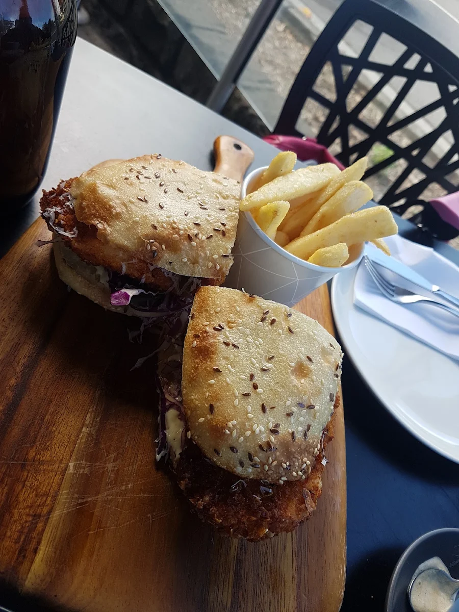 Chicken Burger, Hutch & Co Cafe