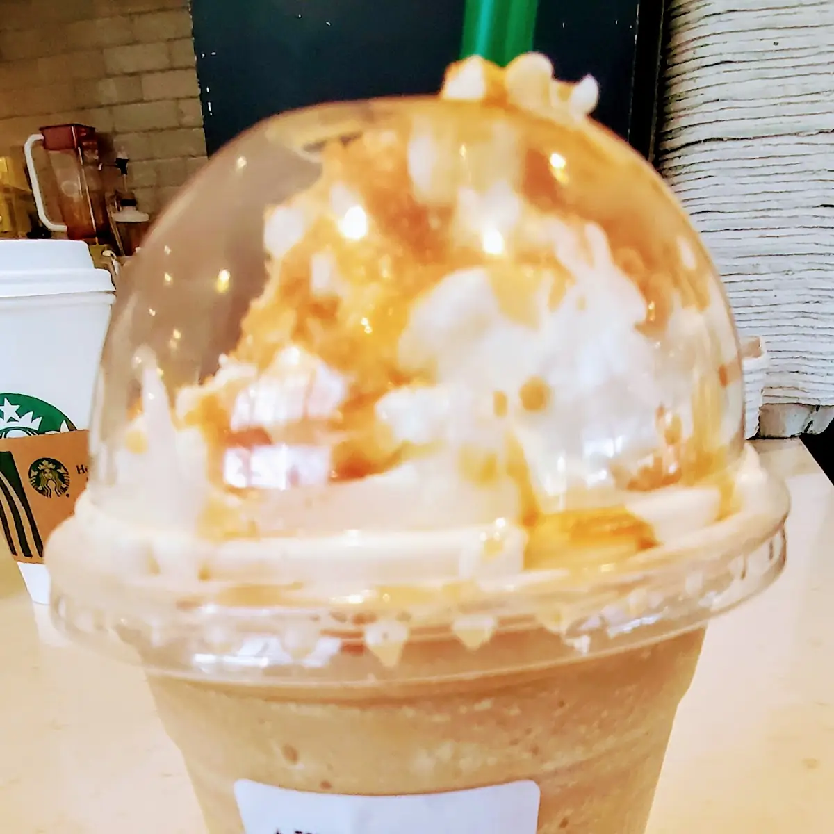 Caramel Ribbon Crunch Frappuccino Blended Beverage