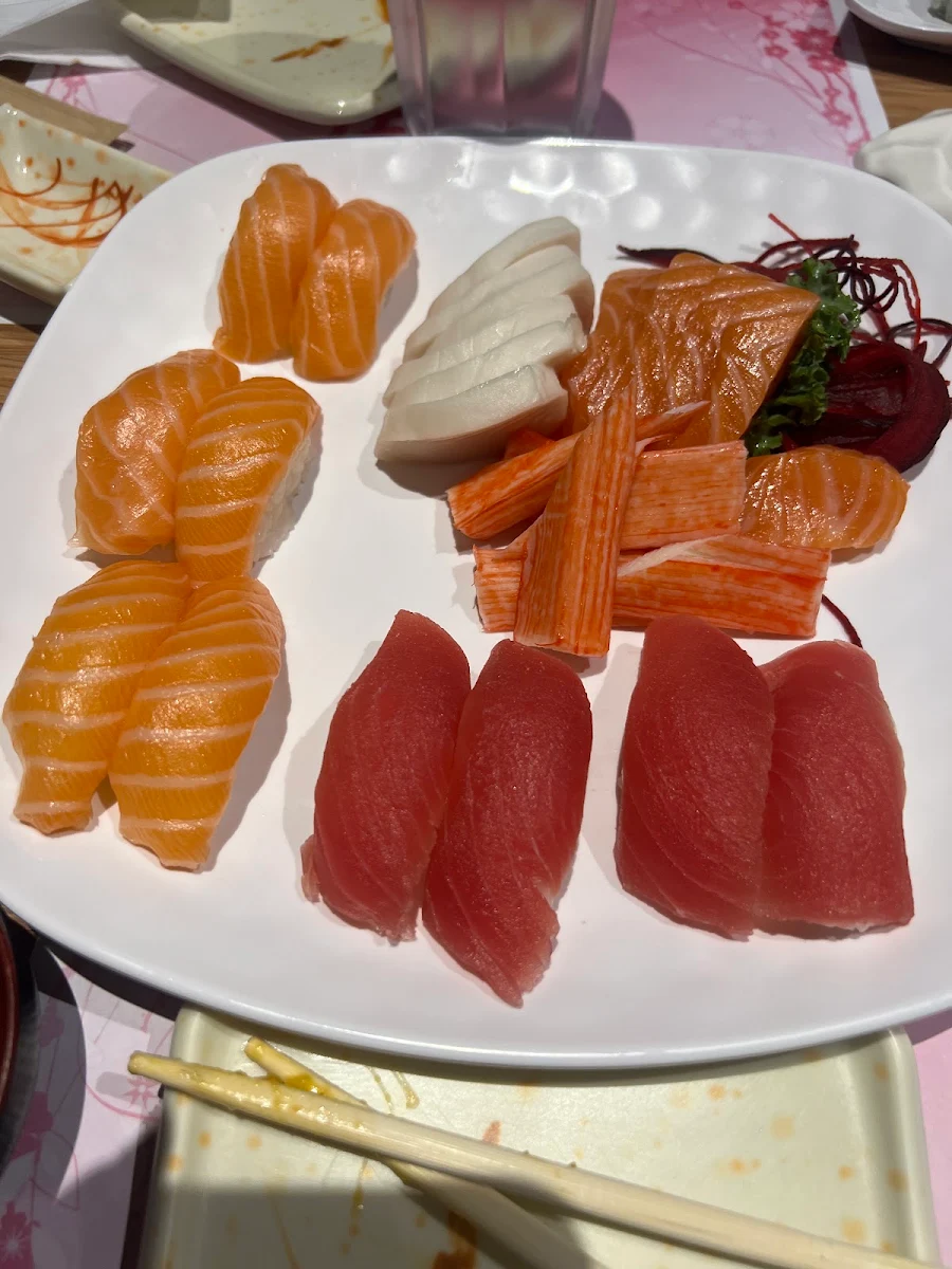 Salmon Sushi and Sashimi