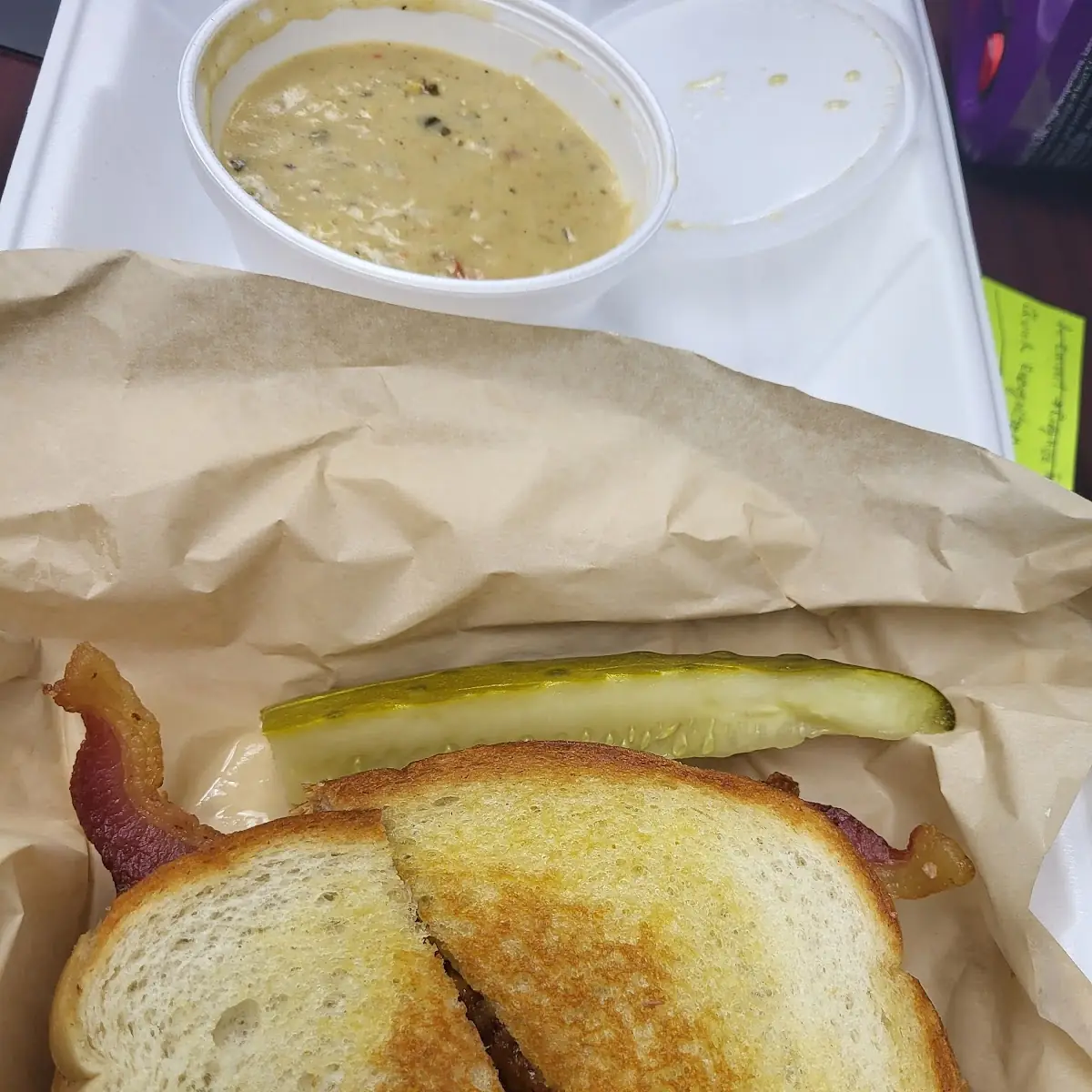 Bacon Jalapeños Grilled Cheese Sandwich Additional Pompano Pepper Soup