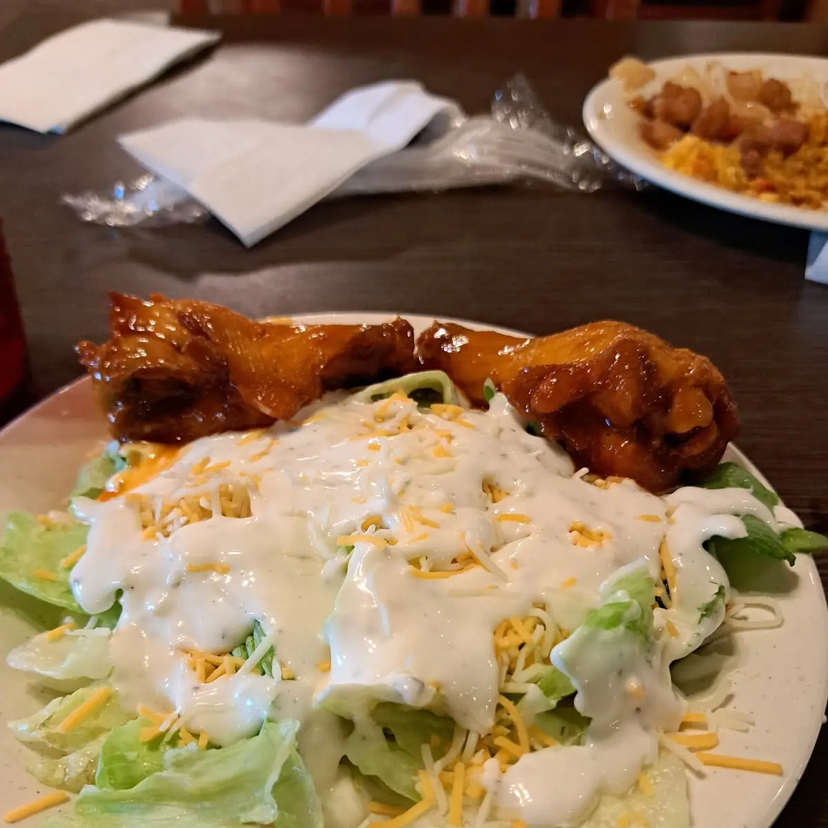 Salad with BBQ Chicken