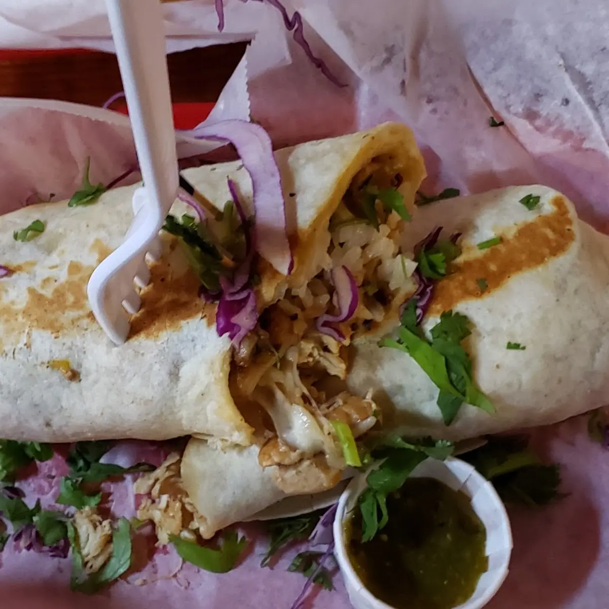 Titos Fish Burrito