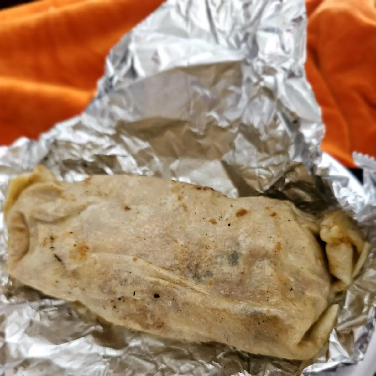 lengua beef burrito
