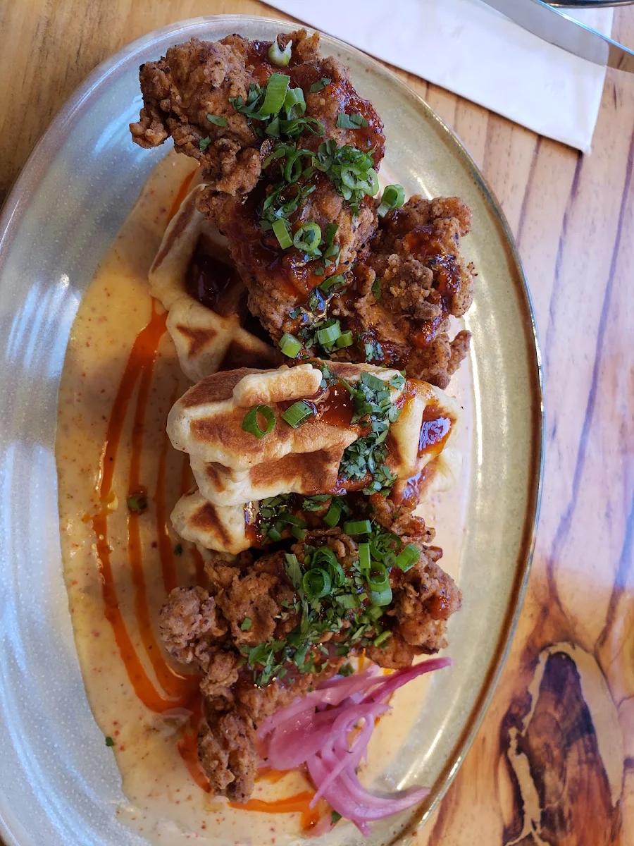 Korean Chicken and Waffles