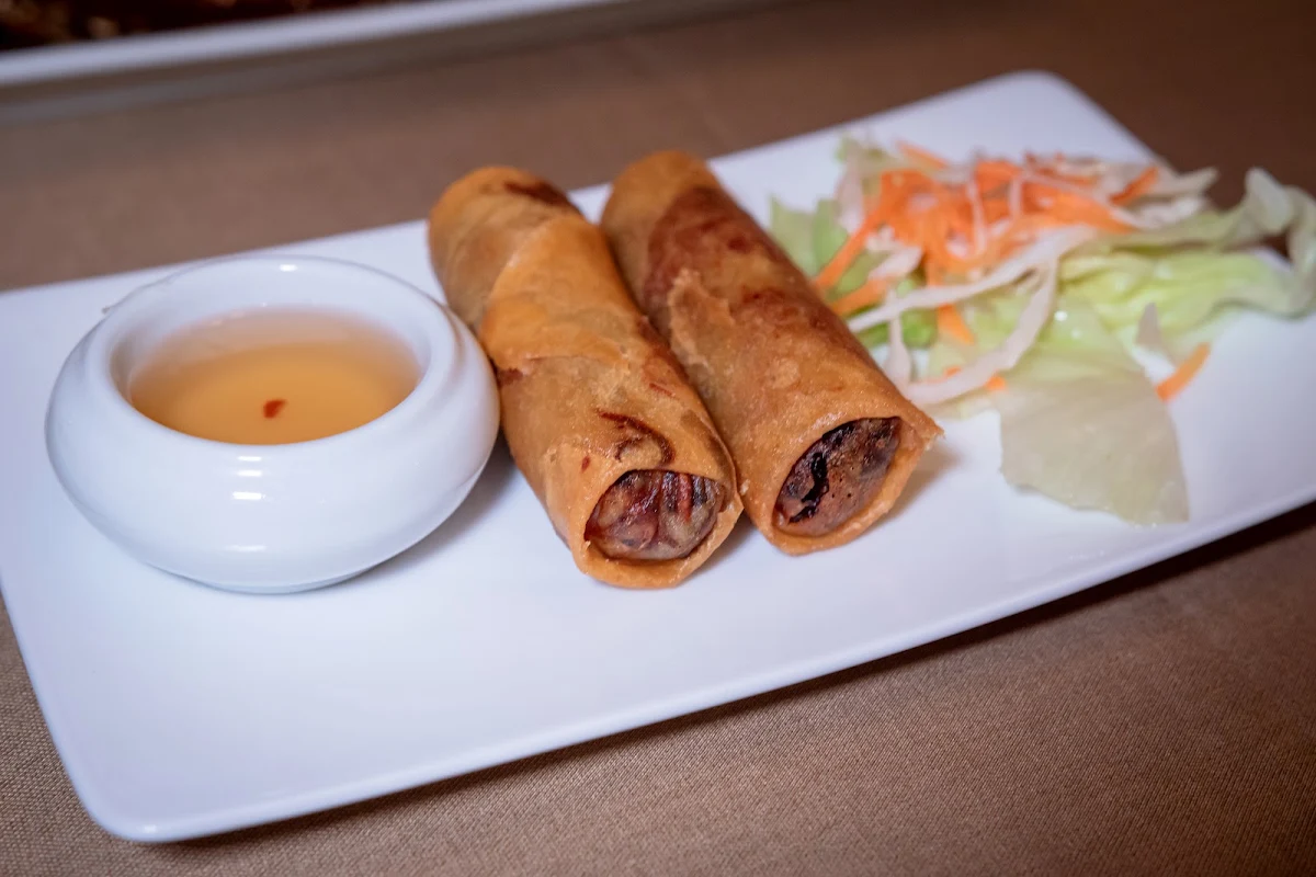 Fried Egg Rolls with Dipping