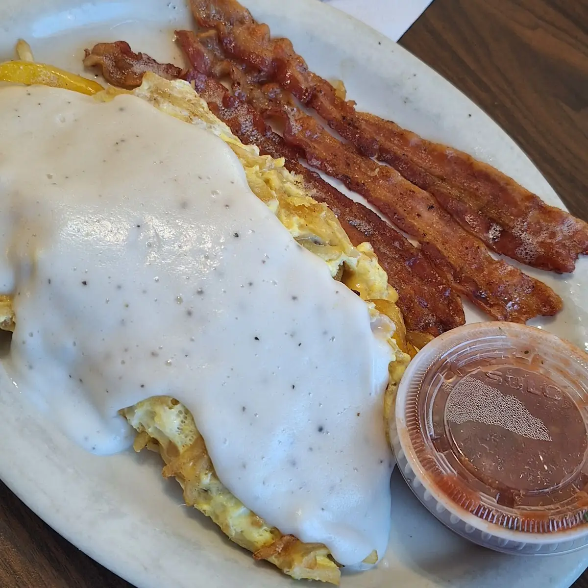 Chicken Fried Steak 2 Eggs