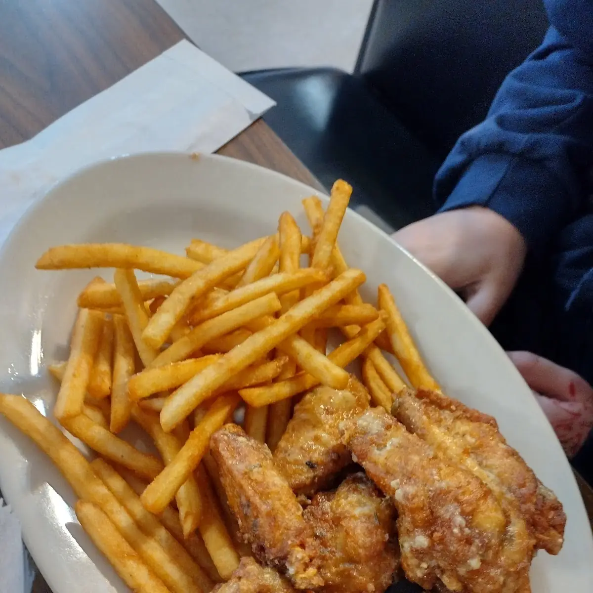 Parmesan Wings and Fries