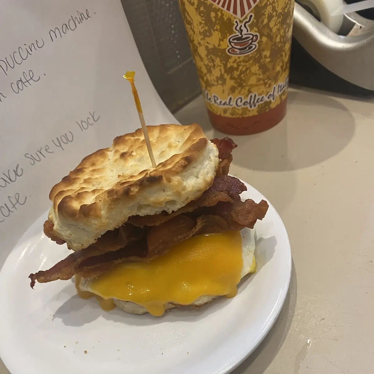 Bacon Egg Cheese Biscuit