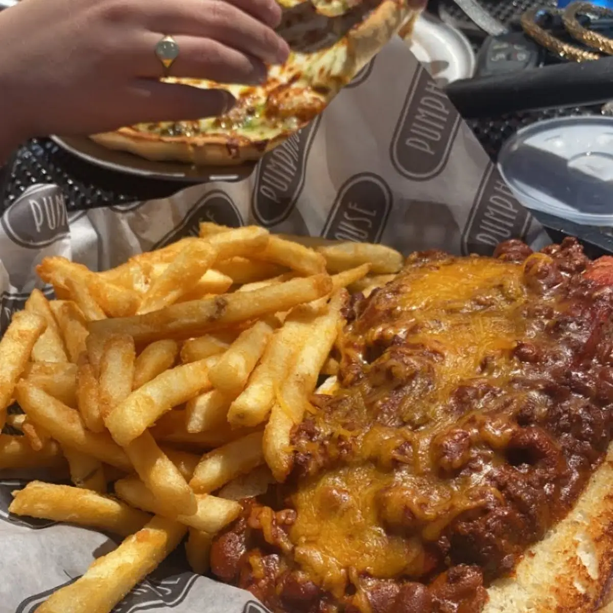 Open-Faced Chili Dog