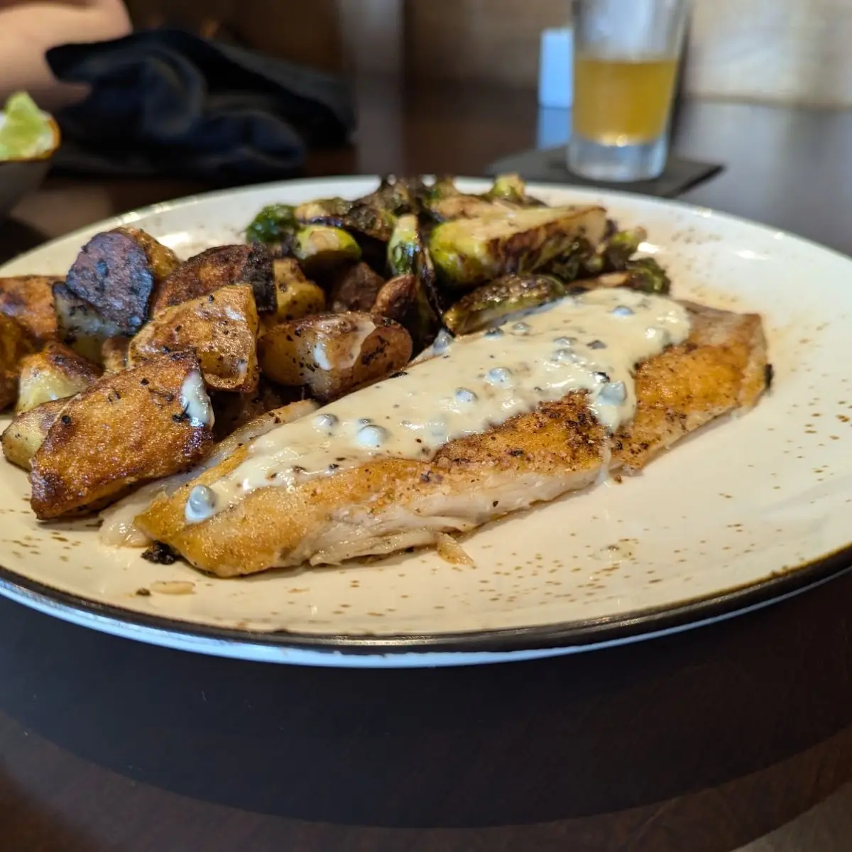 Pan Seared Barramundi with Potatoes