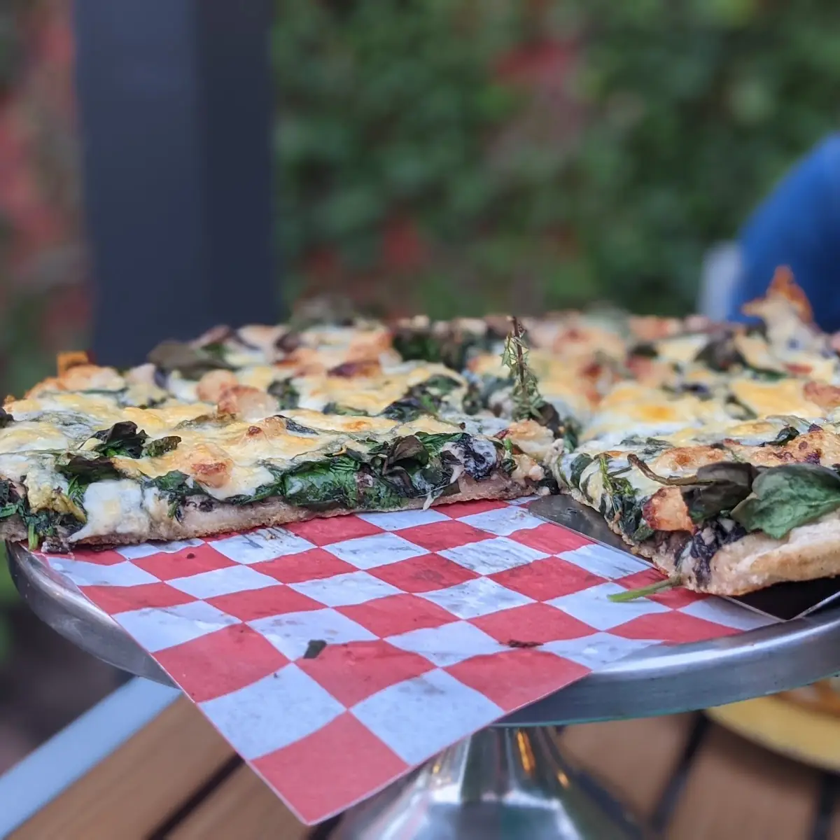 Portobello Mushroom Pizza with Spinach