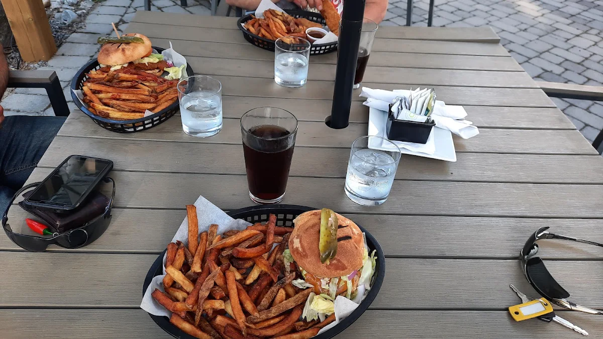 Boiler Room BBQ Burger X 2 and a Buffalo Chicken Sandwich