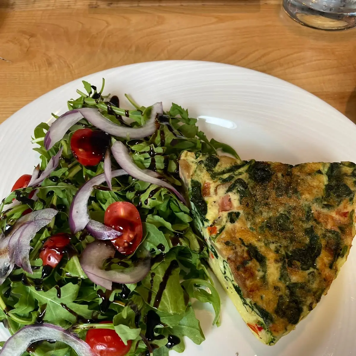 Egg White Frittata and Salad