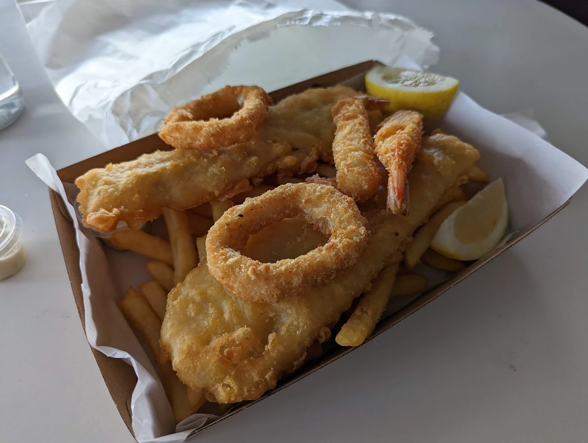 Flat Head and Chips, Roy's Fish and Chips Take Away Café & Sri Lankan Cuisine