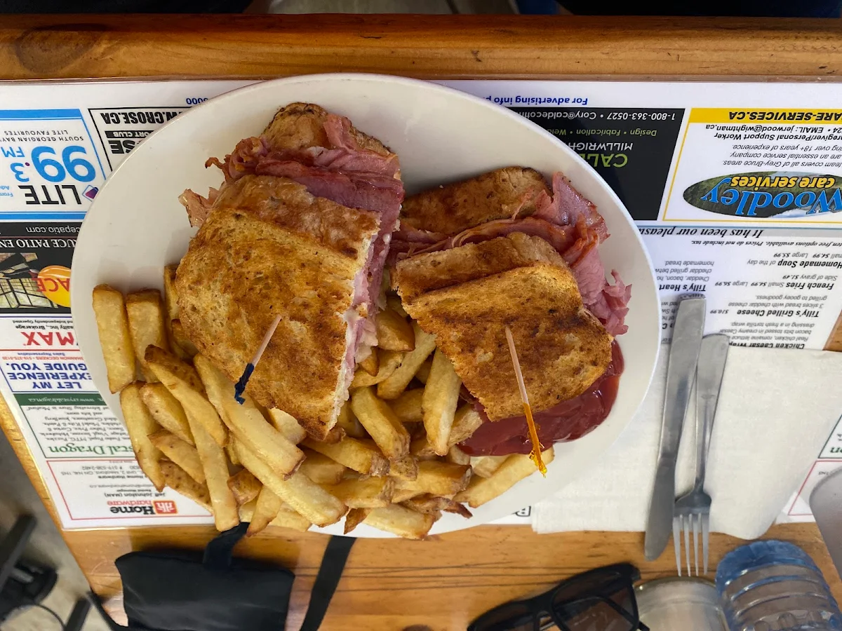 Ruben Sandwich and Fries, Tilly's By The Bay Café & Bakery