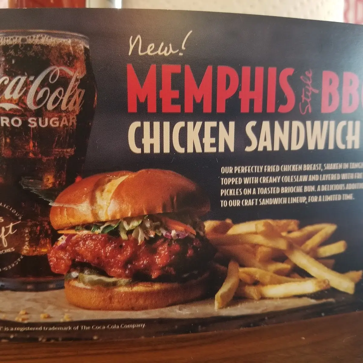 Memphis BBQ Chicken Sandwich