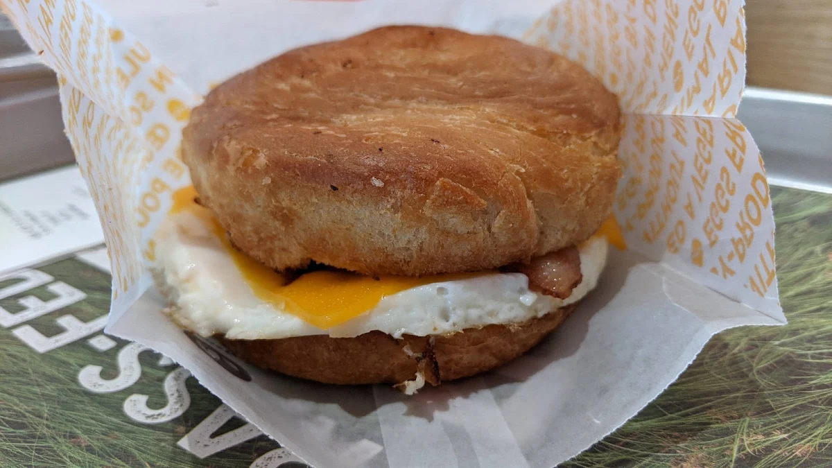 Croissant Egger with Bacon, A&W Canada