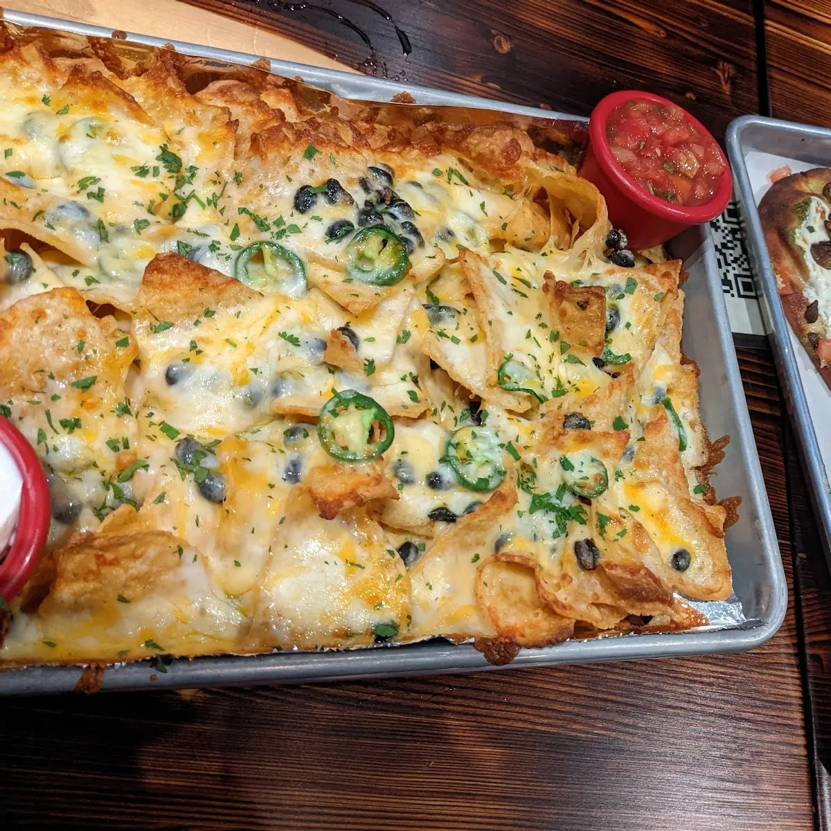 Nachos and Flatbread Pizza