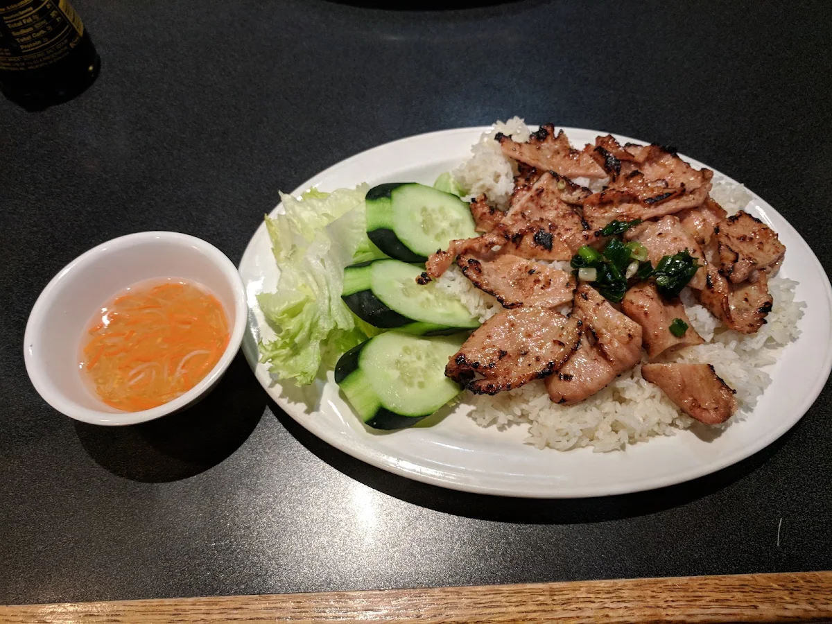 Cơm GÀ Nướng Grilled Chicken Rice Plate