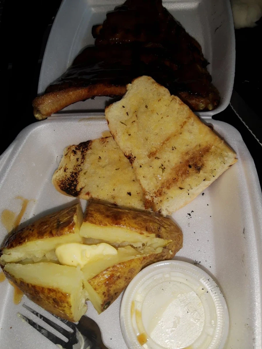 Garlic Bread and Baked Potato
