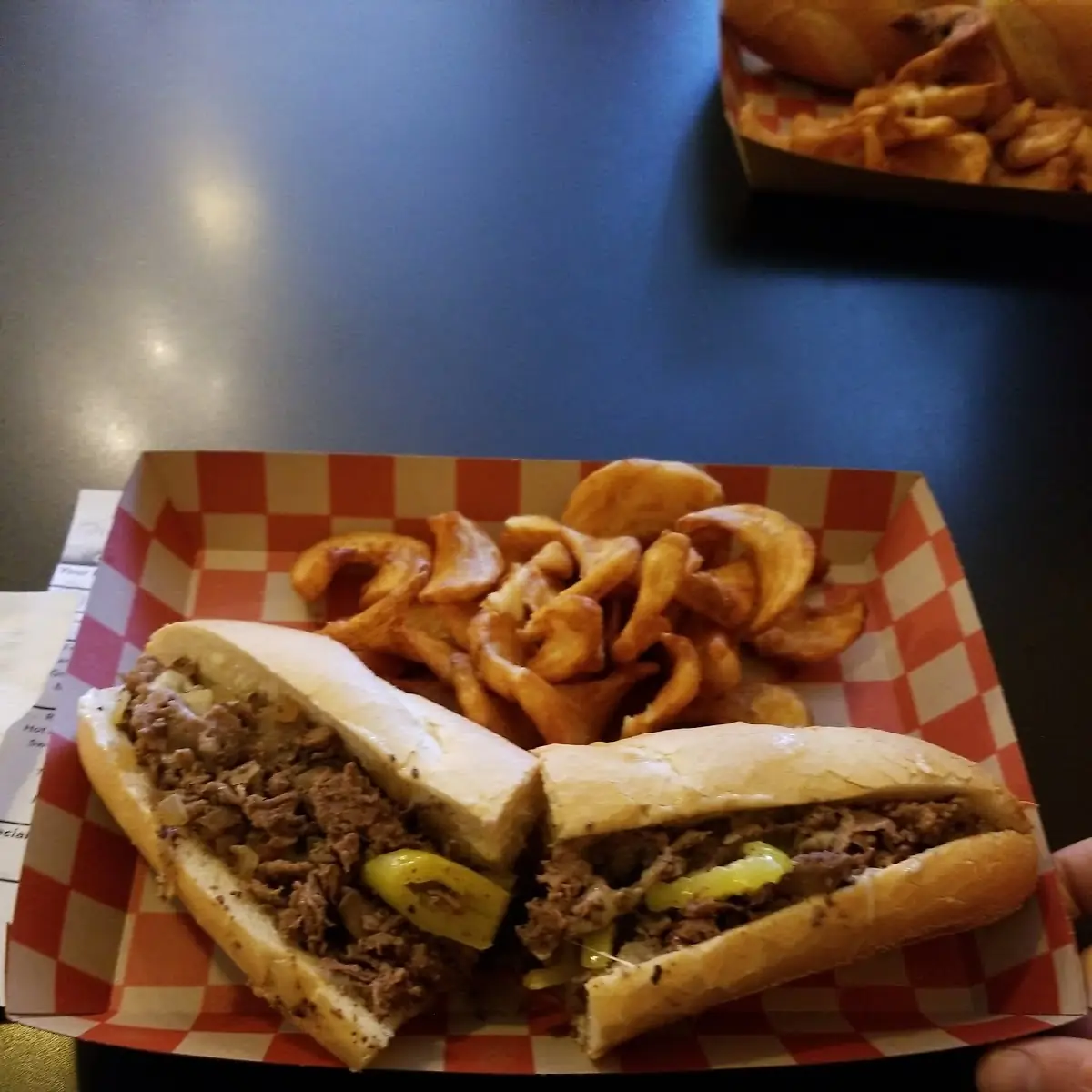 Cheese Steak and Fries