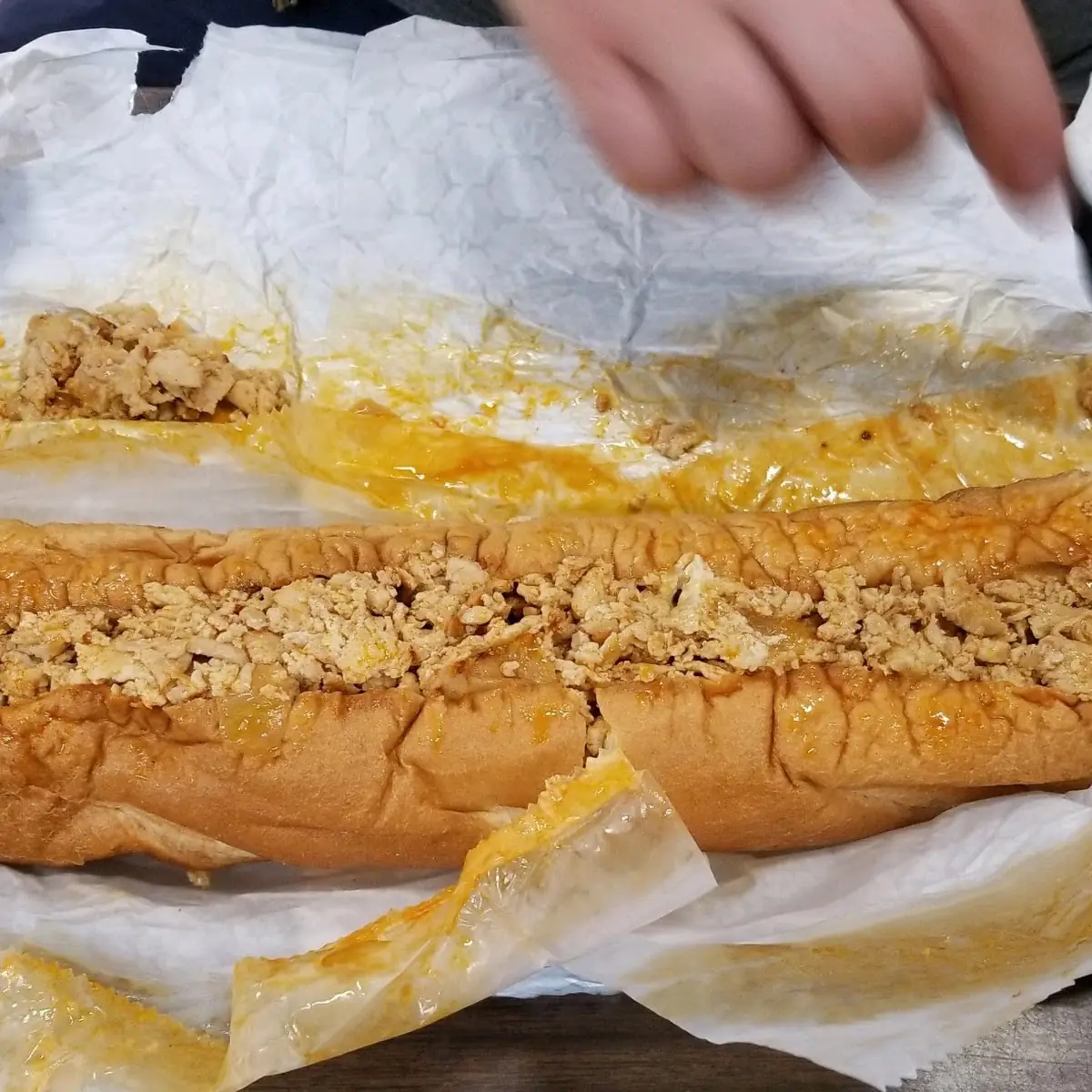 Giant Buffalo Chicken Cheese Steak