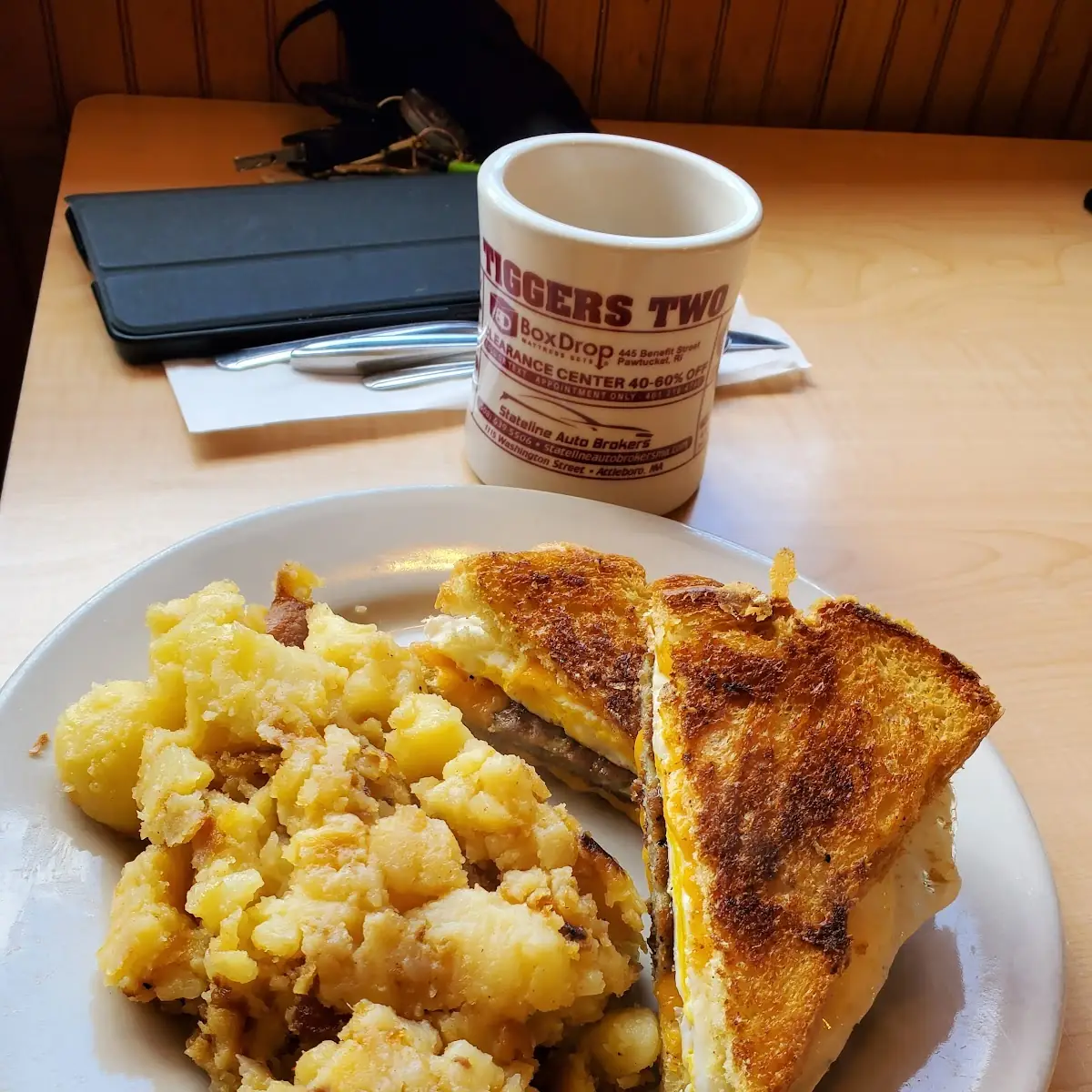 Ham Egg and Cheese on Toast