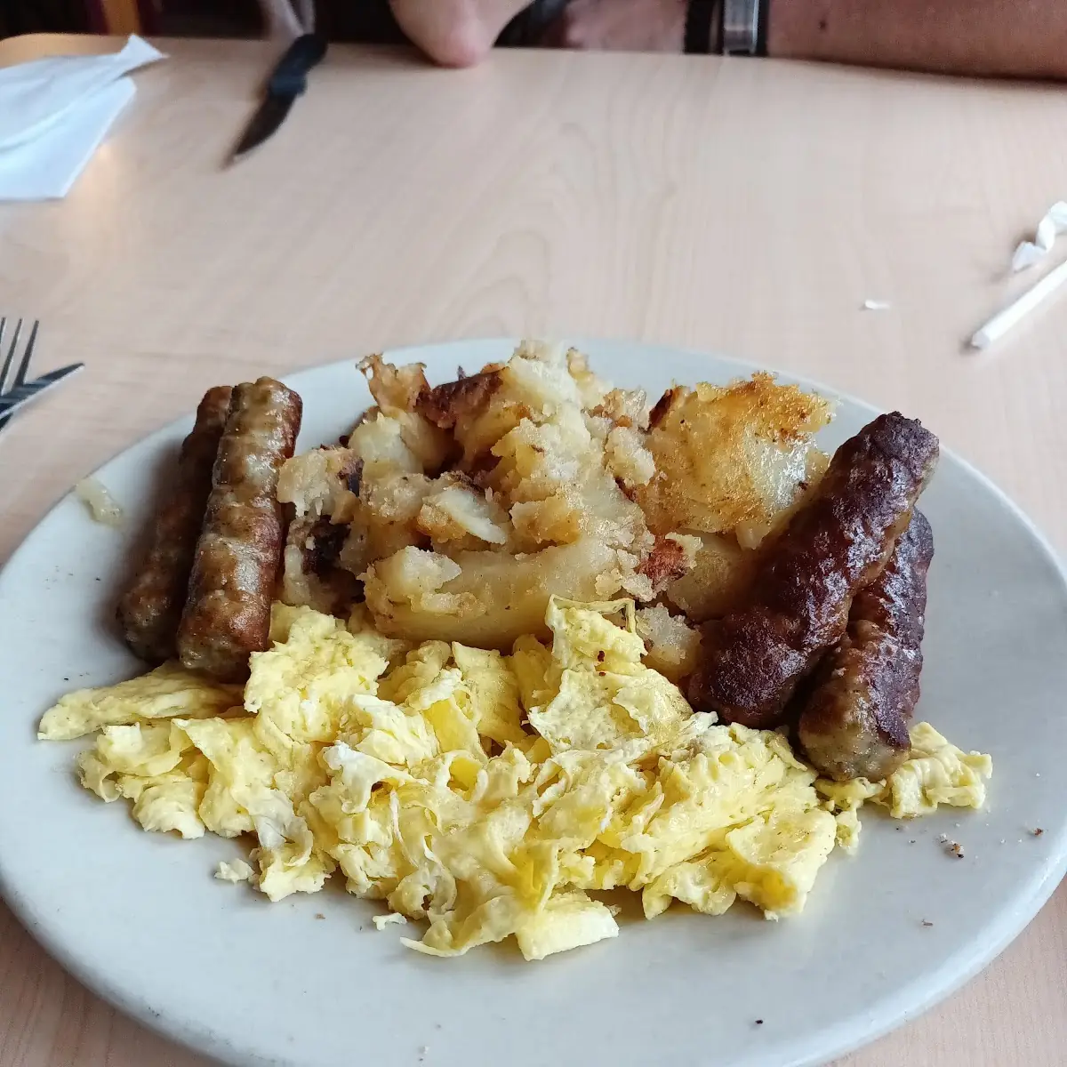 Scrambled Eggs and Sausage