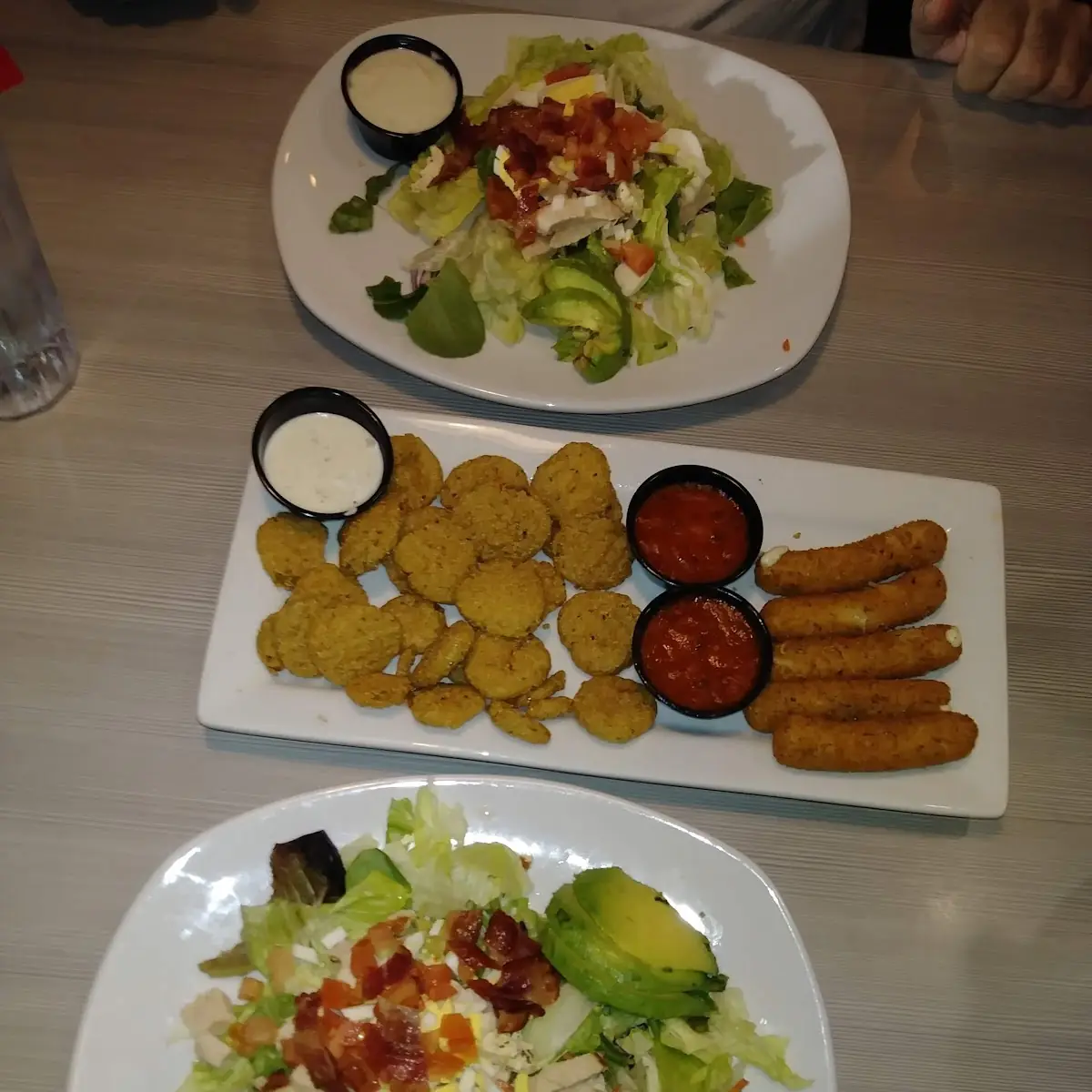 Appetizer Sampler and House Salad