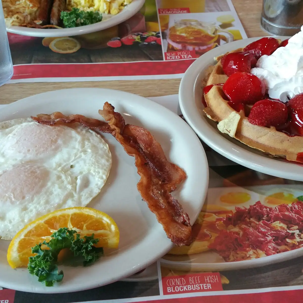 Strawberry Belgian Waffle Meal