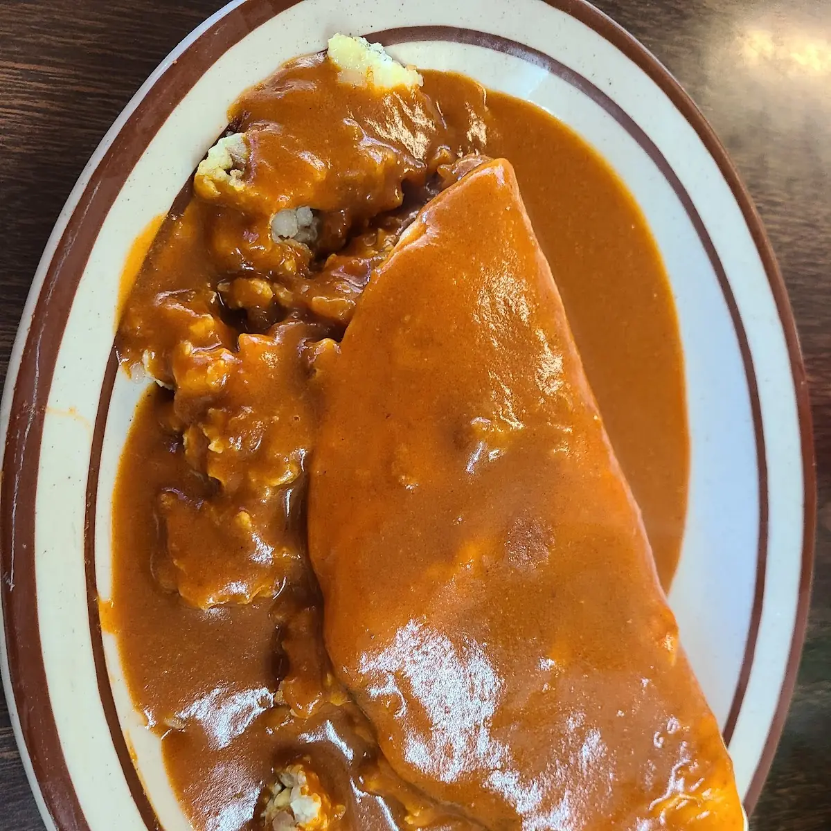 Breakfast Burrito w Red Chilies